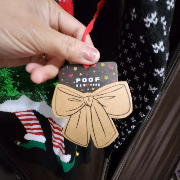 Merry Christmas POOF New York Elf ugly Sweater  but not ugly s, M new - Picture 12 of 13